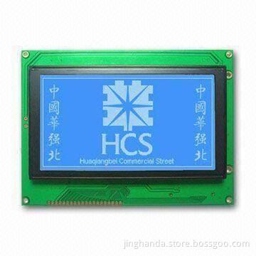 Graphic LCD Module with 240 x 128 Dots, STN Blue LCD Type, Can Apply to Instrument, Medical Machine